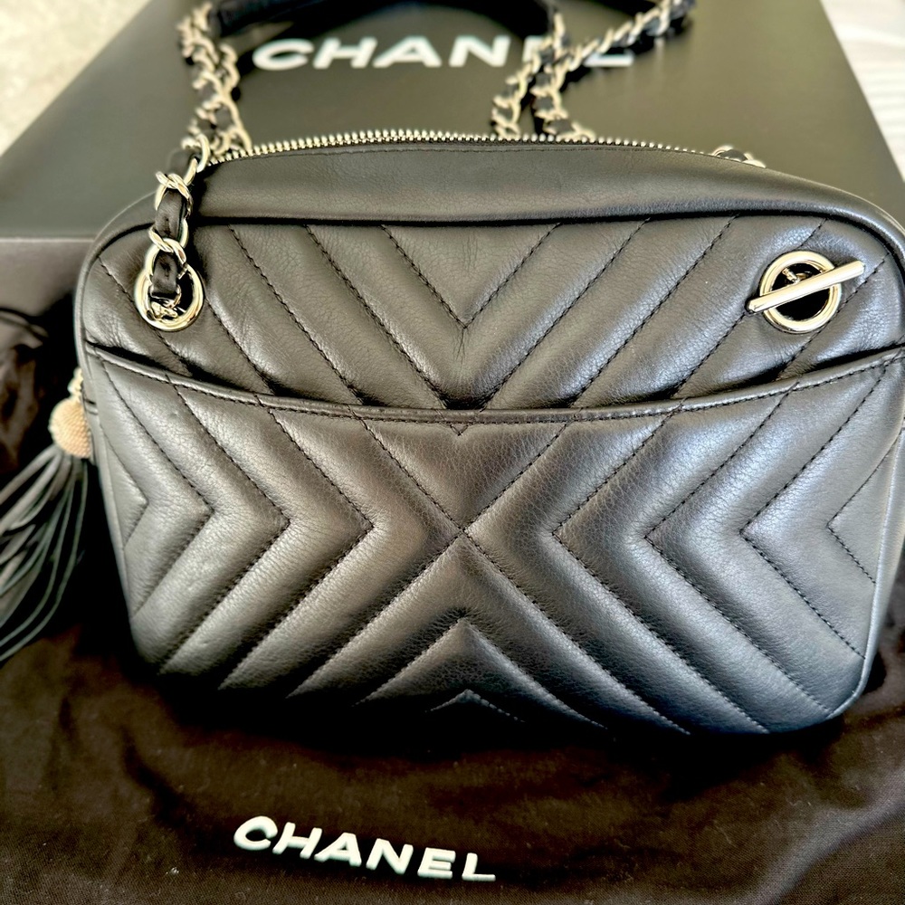 Chanel bag with dust bag and box. Mint condition.